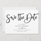 landelijke save the date uitnodiging in schrift (Voorkant)