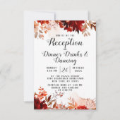 Landelijke schoonheid bloemrijke rand herfst bruil kaart (Voorkant)