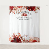 Landelijke schoonheid bloemstuk bruiloft photoboot wandkleed (Voorkant)