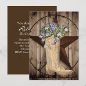 landelijke schuur hout wilde bloem Western land co Kaart (Voorkant / Achterkant)