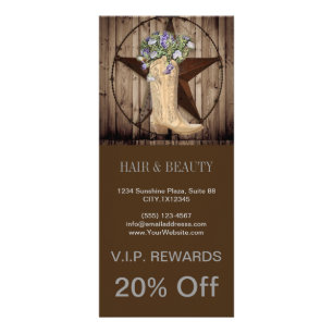 landelijke schuur hout wilde bloem Western land co Reclamekaart