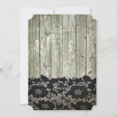 landelijke schuur hout zwarte kant moderne landeli kaart (Achterkant)