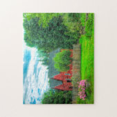 Landelijke schuur Vermont. Legpuzzel (Verticaal)