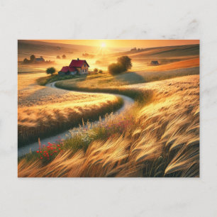 landelijke sereniteit briefkaart