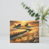 landelijke sereniteit briefkaart (Staand voorkant)