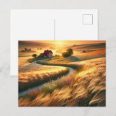 landelijke sereniteit briefkaart (Voorkant / Achterkant)