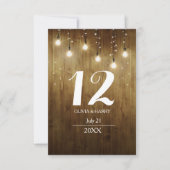 Landelijke slinger met lampjes landelijke tafel nu kaart (Voorkant)