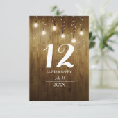 Landelijke slinger met lampjes landelijke tafel nu kaart (Staand voorkant)