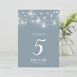 Landelijke Slingerlichten Huwelijk Tafel Nummers