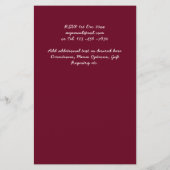 Landelijke soennitische soonbloemen Burgundy Rozen (Achterkant)