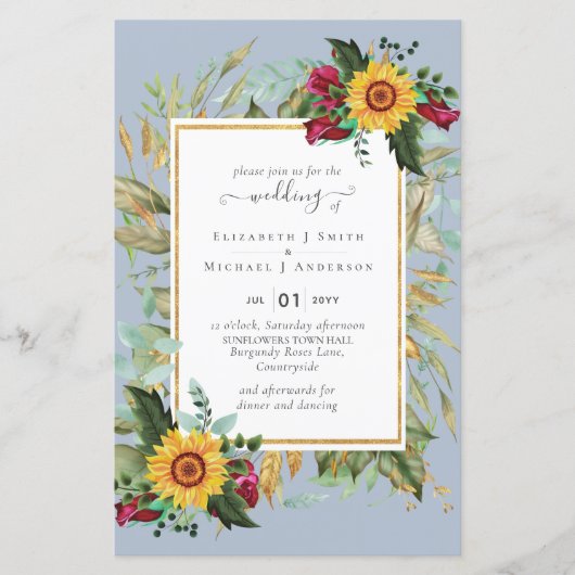 Landelijke soennitische soonbloemen Burgundy Rozen (Voorkant)