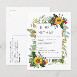Landelijke soennitische soonbloemen Burgundy Rozen Briefkaart