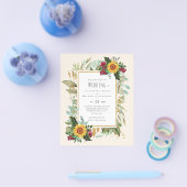 Landelijke soennitische soonbloemen Burgundy Rozen Flyer (Enkel)