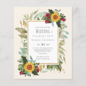 Landelijke soennitische soonbloemen Burgundy Rozen Flyer (Voorkant)