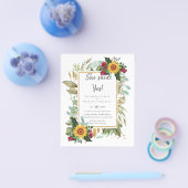 Landelijke soennitische soonbloemen Burgundy Rozen Flyer (Enkel)