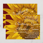 Landelijke soonbloem - Uitnodigingen tot huwelijk (Voorkant / Achterkant)