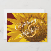 Landelijke soonbloem - Uitnodigingen tot huwelijk (Achterkant)