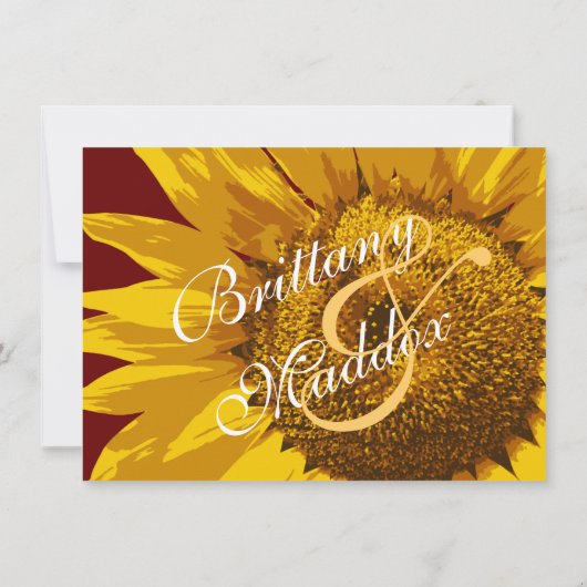 Landelijke soonbloem - Uitnodigingen tot huwelijk (Achterkant)