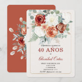 Landelijke SPANSE uitnodiging templates voor verja (Voorkant / Achterkant)