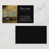 Landelijke spoorweg Primitieve westerne landlogboe Visitekaartje (Voorkant / Achterkant)