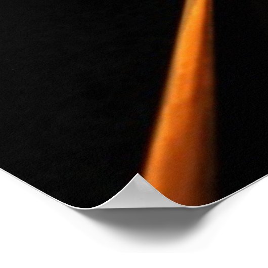 Landelijke spoorweg Sunset Poster (Hoek)