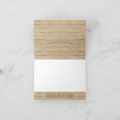 Landelijke stenen pot bloemen Witte hortensia's Bedankkaart (Binnen)