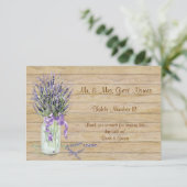 Landelijke stenen pot Franse lavendelboeket in ruw Kaart (Staand voorkant)