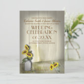 LANDELIJKE STENEN POT MET ZONNEBLOEMEN KAART (Staand voorkant)