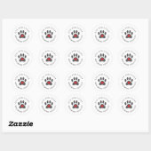Landelijke sticker met hartpoot (Vel)