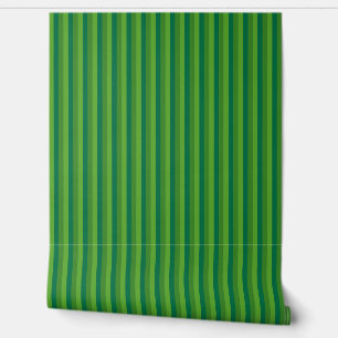 Landelijke stijl 1/4" rustieke groene strepen behang