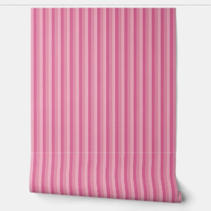 Landelijke stijl 1/4" Rustieke roze strepen Behang