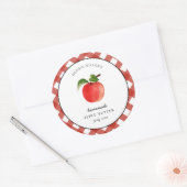 Landelijke stijl appelboter inmaakpot label  (Envelop)