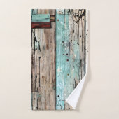 Landelijke stijl geschilderd hout Cabine art decor Bad Handdoek (Handdoek)
