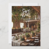 LANDELIJKE STIJL SAVE THE DATE KAART (Voorkant)