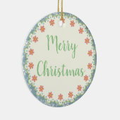 Landelijke Stijl Vrolijke Kerstboom/Gift Ornament (Rechts)