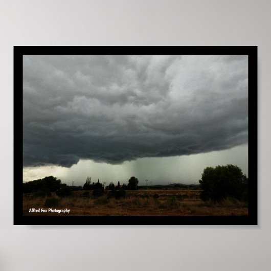 Landelijke Stormwolk Poster (Voorkant)