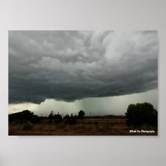 Landelijke Stormwolk Poster (Voorkant)