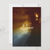 Landelijke Sunrise Tree Silhouette Weddenschap Kaart (Achterkant)