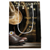 Landelijke taarten, Pet en Barn Wood Weddenschap Medium Cadeauzakje (Achterkant)