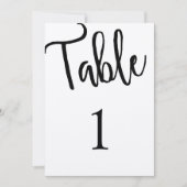 Landelijke tafel nummer modern. Kraft bruiloft. Ee Kaart (Voorkant)