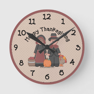 Landelijke Thanksgiving wandklok
