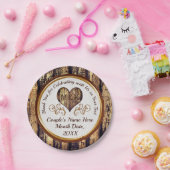 Landelijke thema bruiloft rustieke bruiloft papier papieren bordje (Feest)