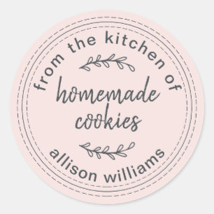 Landelijke Thuisgemaakte Koekjes Uit de Keuken van Ronde Sticker
