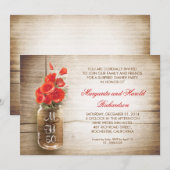 landelijke trouw-uitnodiging voor trouwdag in weck kaart (Voorkant / Achterkant)