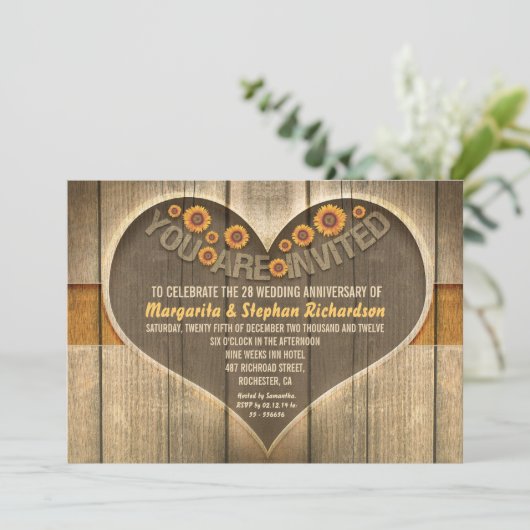 landelijke trouwdag uitnodigingen (Staand voorkant)