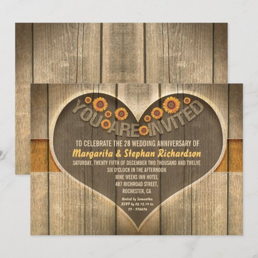 landelijke trouwdag uitnodigingen (Voorkant / Achterkant)