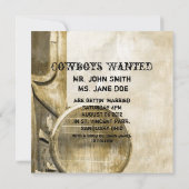 Landelijke Truck Western Country Boerderij Bruilof Kaart (Achterkant)