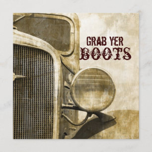 Landelijke Truck Western Country Boerderij Bruilof Kaart