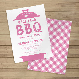Landelijke Tuin BBQ Afstudeerfeest Kaart