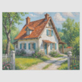 Landelijke tuin bloemstuk tissuepapier (Voorkant)